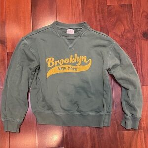 Crewcuts “Brooklyn”  New York Green Sweatshirt size 8/9